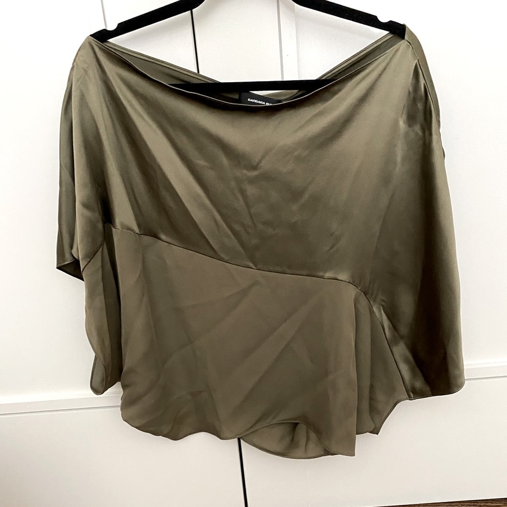 Barbara Bui Asymmetrical Silk Top